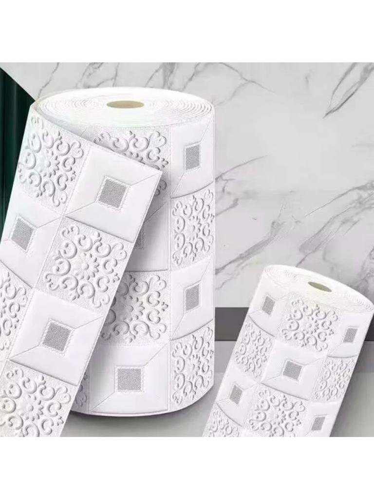 70cm*2m 3D Stereo Wall Stickers Self-adhesive Ceiling Decorative Stickers Living Room Bedroom TV Background Waterproof Wallpaper