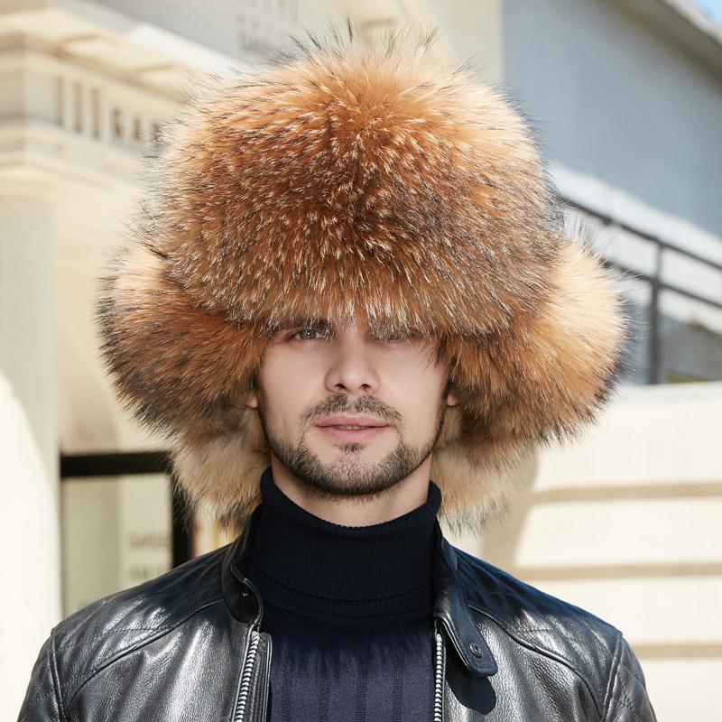 Ушанка Шапки-бомберы Пилот-траппер Солдатская шапка-ушанка Мужские снежные шапки