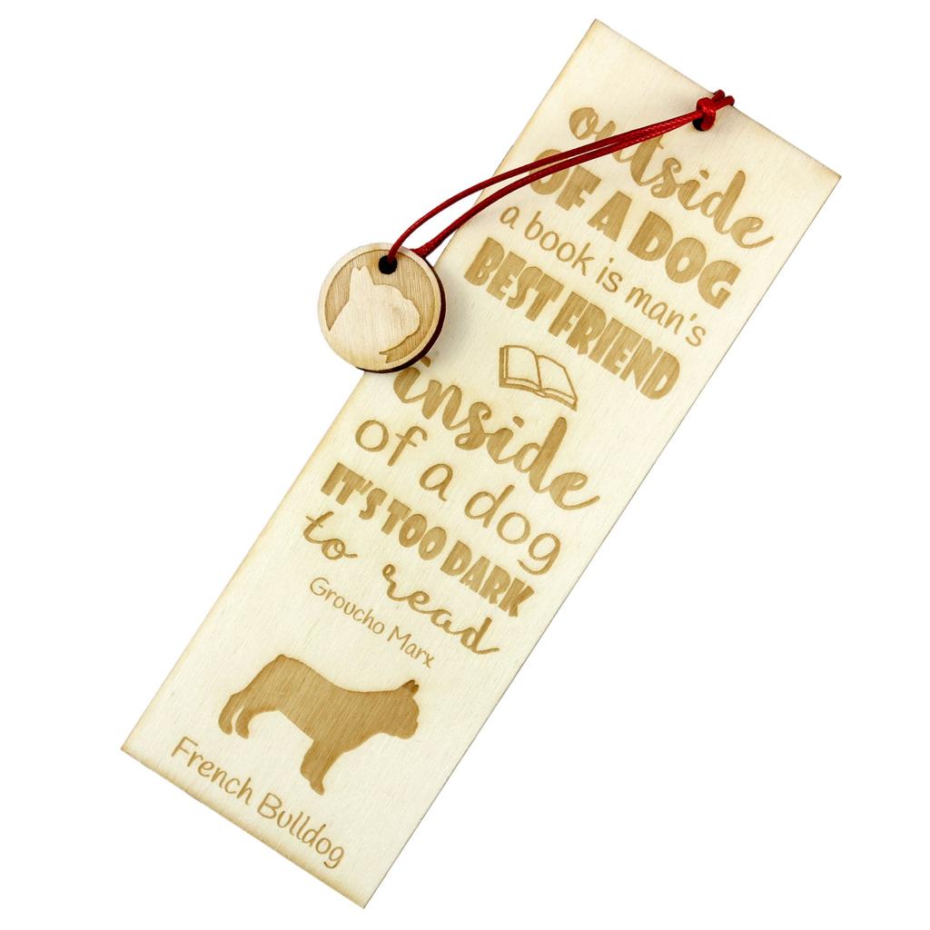 French Bulldog, Frenchie – Dog bookmark, personalized bookmark – Design 02 | Art-Dog