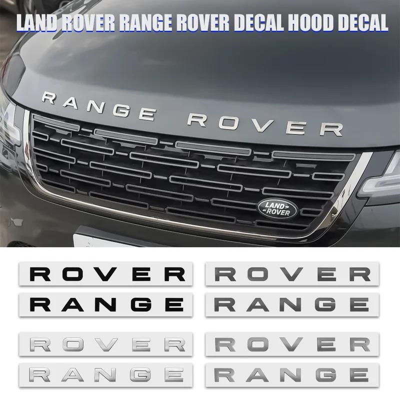 3D ABS Логотип Range Rover Буквы Значок на Капот Автомобиля Наклейка на Капот Для Range Rover Sport L320 L322 Evoque Velar Аксессуары