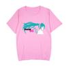Animation Hatsune Miku Anime Peripheral Printed Tshirt Unisexs and Unisexs Cotton Loose Fashion Fashion Summer New Tshirt