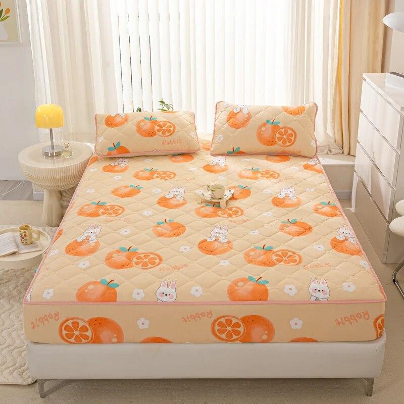 Водонепроницаемая простыня, стеганый наматрасник для всех сезонов, эластичное постельное белье, защитные чехлы для постельного белья 140x200, 160x200