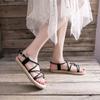 Fashion Women's Fashionable Anti Slip and Wear-resistant Soft Sole Comfortable Flat Sandals