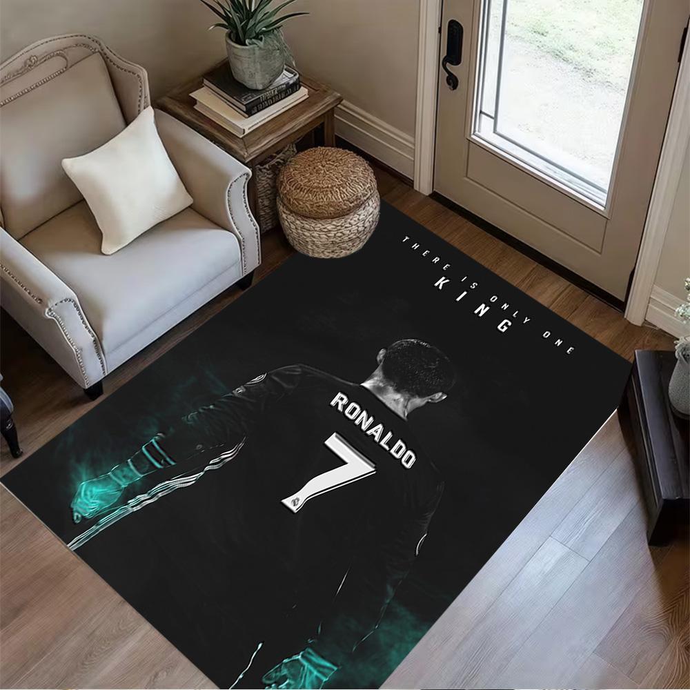Ronaldo's Champions League Journey Floor Rug Office Rug Perfect for Decorate room Bedrooms Entryway Balcony Anti-slip Rug Decorate Offices