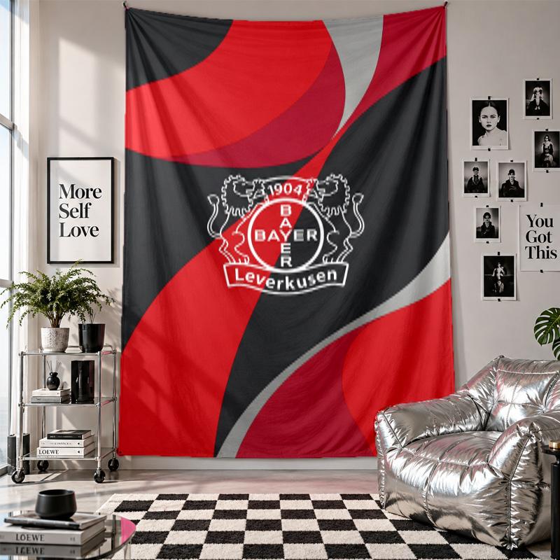 Bayer Leverkusen Football Wall Tapestry Home Decor Wall Hanging Cloth for Bedroom Living Room Background