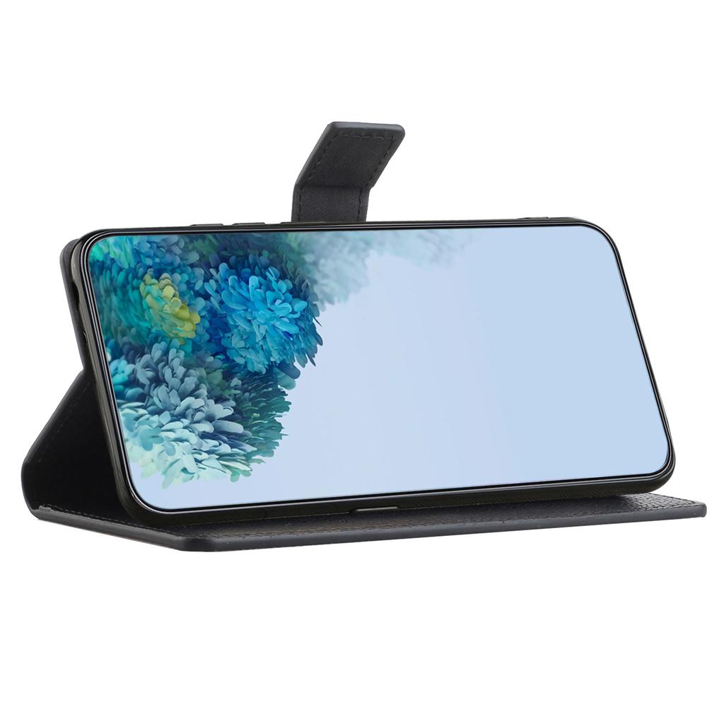 For Samsung Galaxy Xcover7 Cell Phone Case Litchi Texture PU Leather Wallet Stand Anti-drop Cover