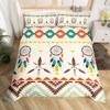 Dream Catcher Duvet Cover Queen Twin Ethnic Tribe Arrow Comforter Cover Vintage Exotic Nordic Style Bohemian Feather Bedding Set