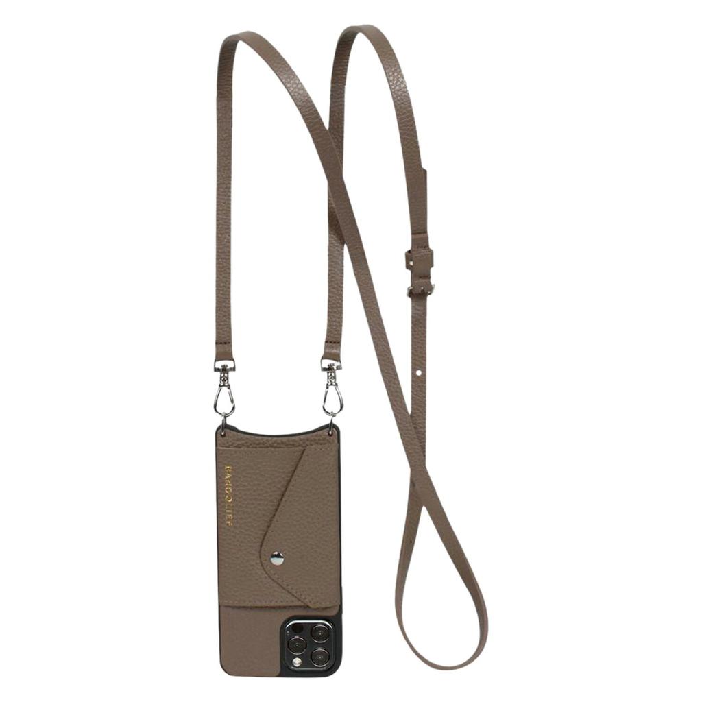 BANDOLIER DONNA SIDE SLOT Smartphone Shoulder Bag Case iPhone 13 mini 13Pro Pro Max Japan Limited Dark Taupe Mens Womens 14DON