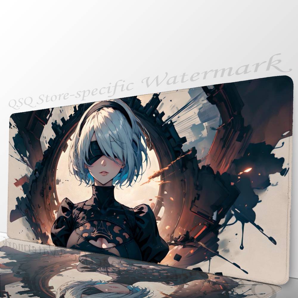 Nier Automata Аниме Игра-файтинг Коврик для мыши Коврик для стола С ковриком Игровые аксессуары Prime Gaming XXL Коврик для клавиатуры Набивка M