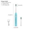 Electric Toothbrush Deep Cleaning Rechargeable Whitening 5 Mode With 4 Heads For Teen Adult