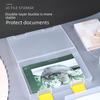 A4 Transparent Plastic Document Storage Box - Dustproof File Organizer