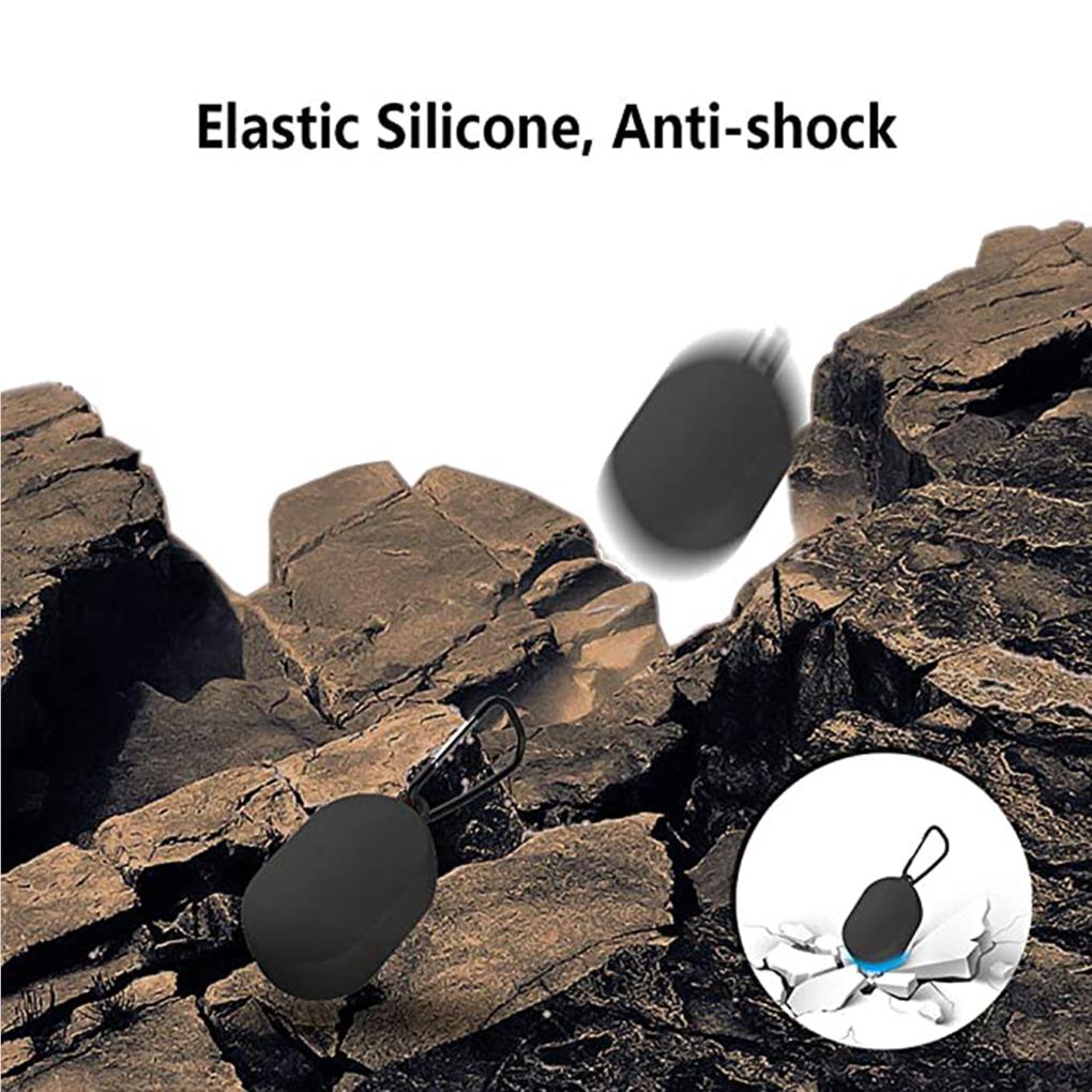 Силиконовые чехлы для наушников с брелком для ключей, защитный чехол для беспроводных наушников, устойчивый к царапинам, совместимый с Bluetooth, чехол для наушников