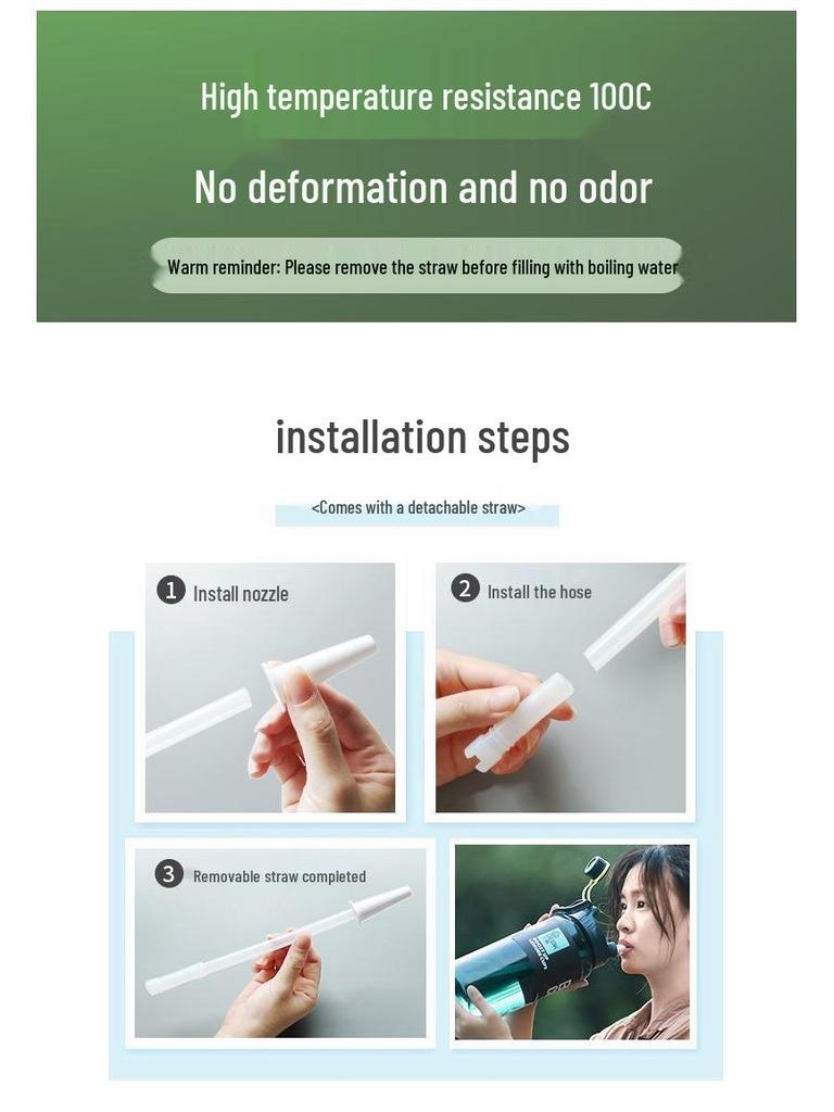 Портативная спортивная бутылка для воды 3 л с соломинкой для мужчин - Фитнес-чайник большой емкости