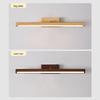 Modern Minimalist LED Vanity Light - Nordic Solid Wood Design for Bathroom
