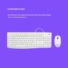 Logitech Проводной набор клавиатуры и мыши MK120