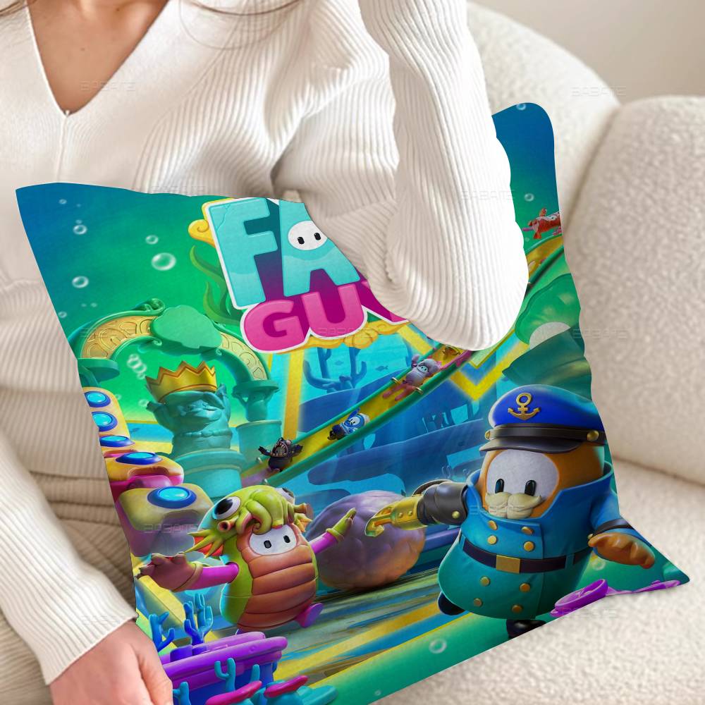 Игровые F-Fall G-Guys Офисная Подушка Наволочка Автомобильная Наволочка для Подушки 45X45СМ Наволочка для Подушки под Поясницу Диванная Наволочка