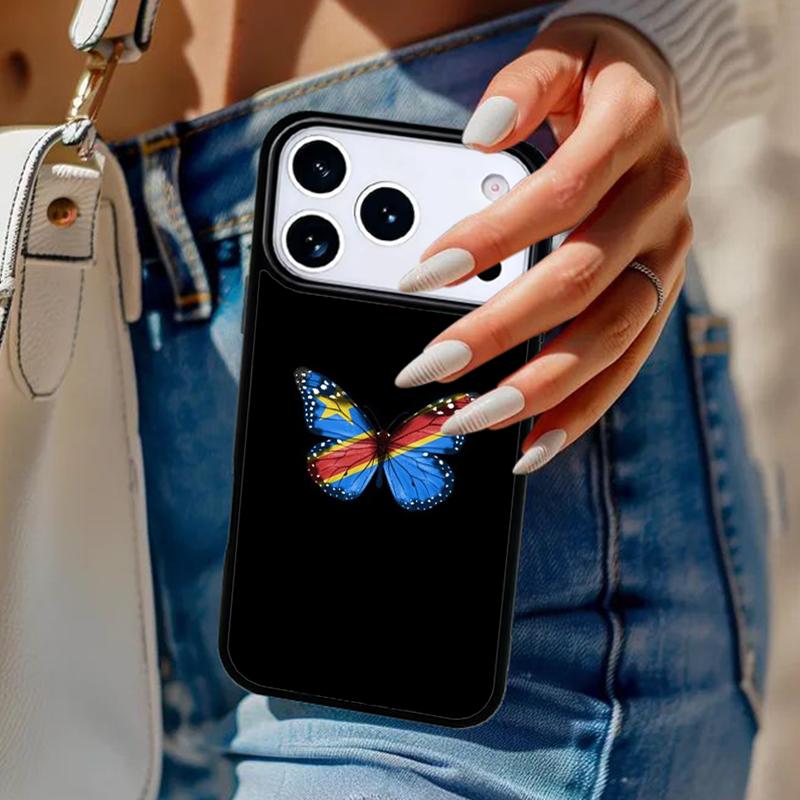Democratic Republic of Congo Flag Phone Case For iPhone 17 Air 14 15 13 12 Max Cover For Apple 16 16e 11 Pro Max Plus Coque