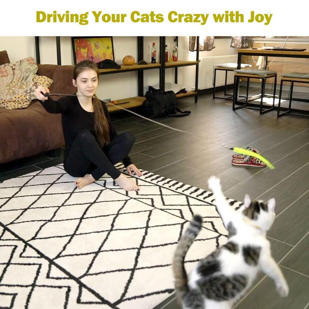 12/14/20PCS Sisal Mouse Cat Toys Interactive Cat Supplies Funny Cat Stick Kitten Play