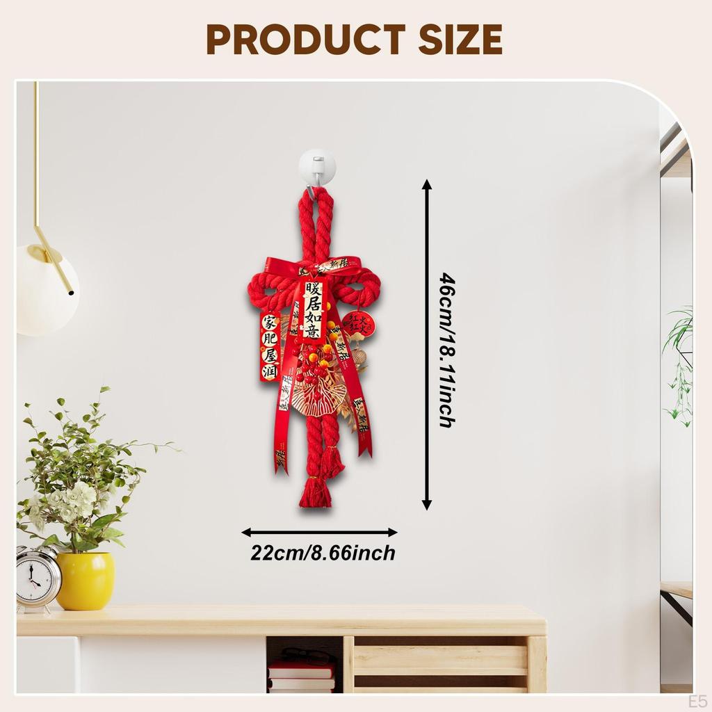 Подвеска «Китайский узел» Годовые украшения Украшение Красное подвесное украшение для