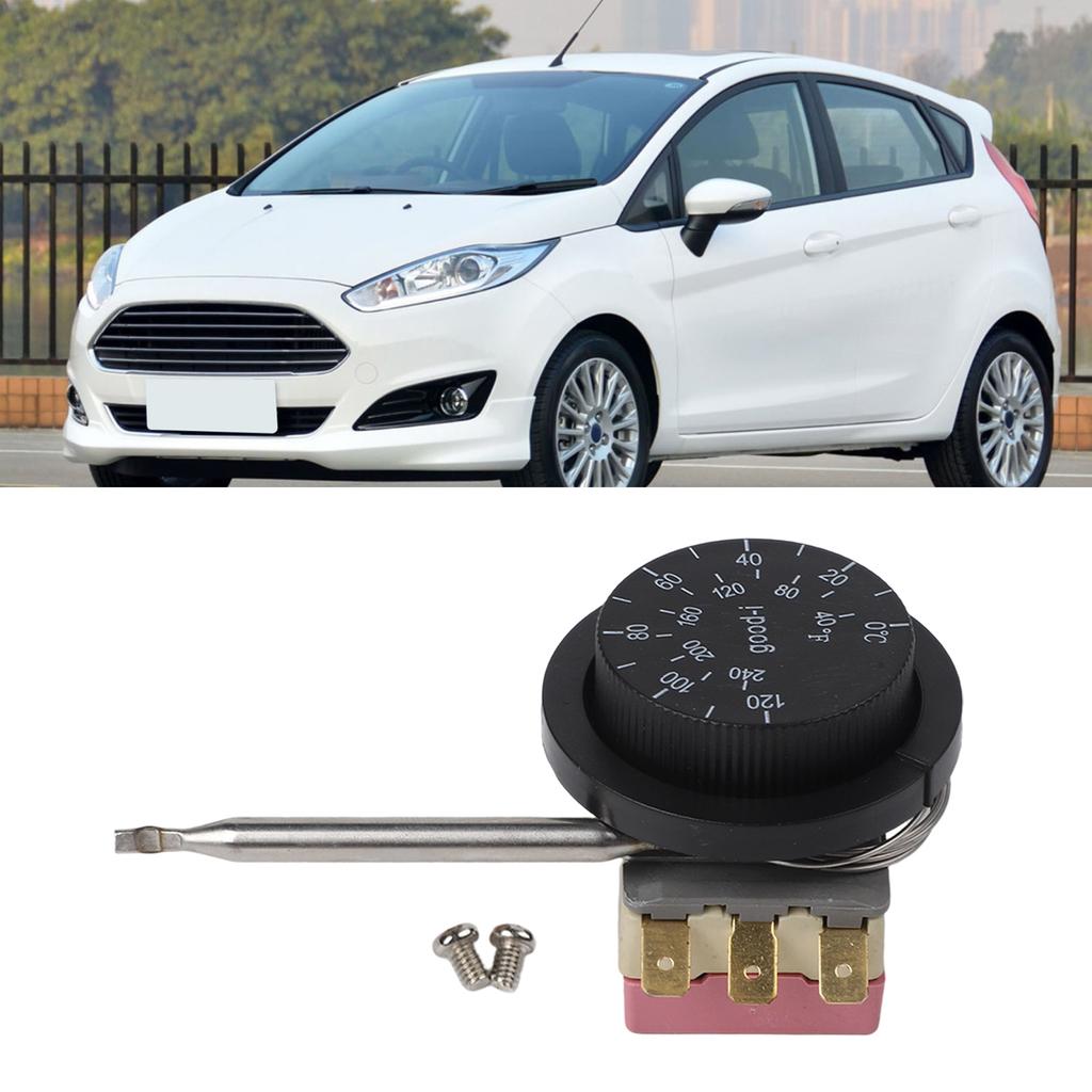 1x Переключатель Регулируемый Стальной и Пластиковый Контроллер Термостата