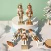 5 шт. Деревянный Щелкунчик Солдат Рождественские украшения Рождественские фигурки Щелкунчика Украшения для елки Фигурки Подарки