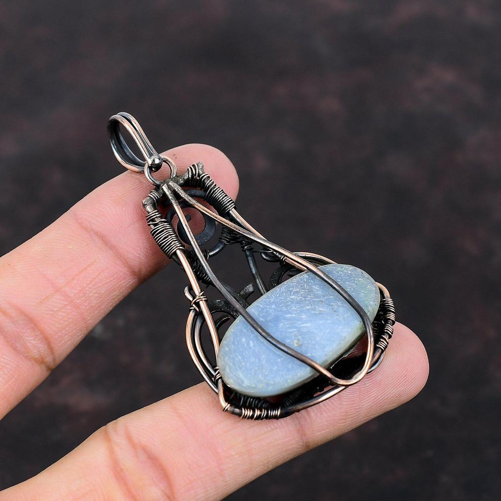 Титановый кулон-друзы, кулон в медной проволоке, кулон ручной работы, титановые друзы, ювелирные изделия, подвеска из настоящего драгоценного камня, медные украшения, подарок для мамы