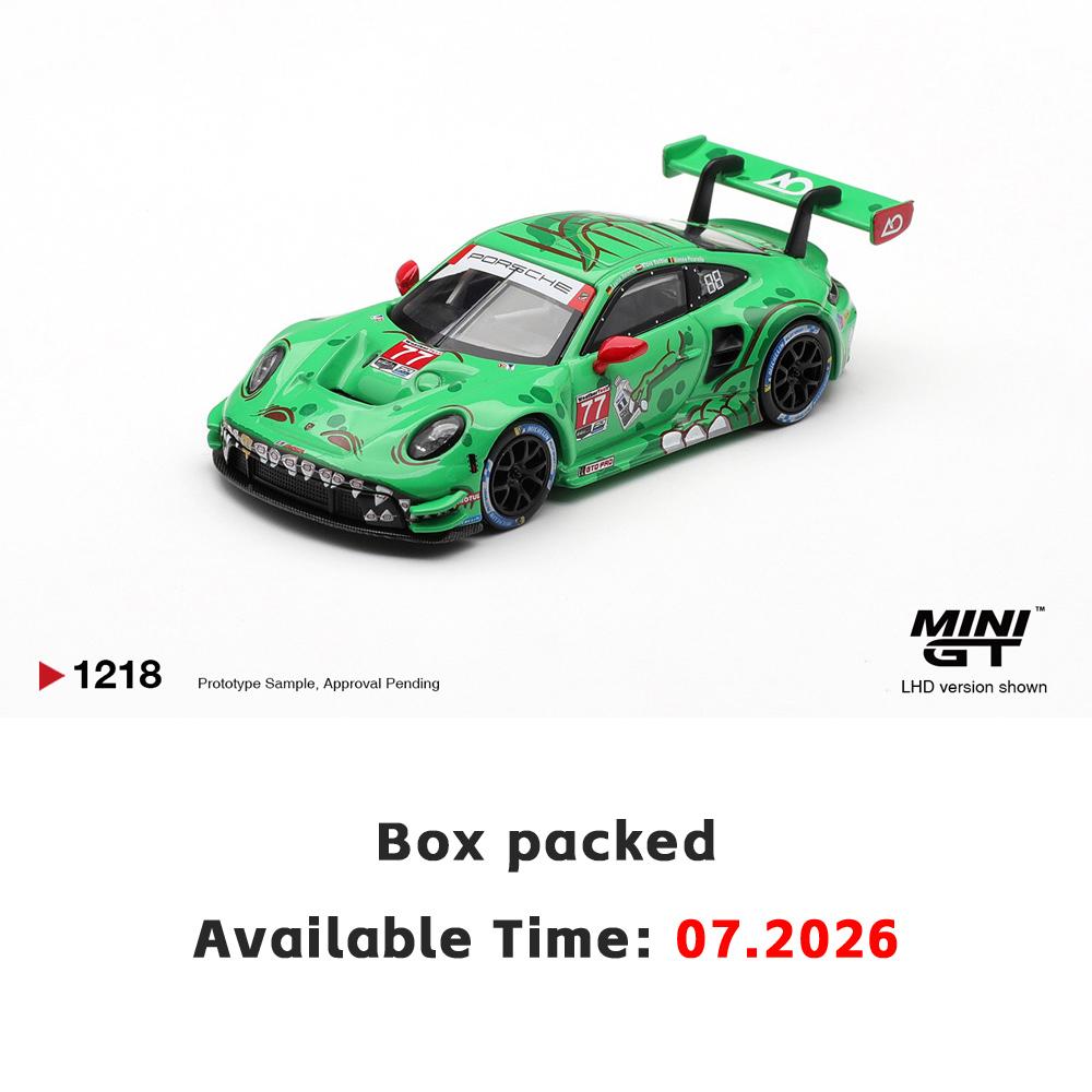 AABKO1 Presale MINIGT 1/64 Porsche 911 Gt3 R(992) #77 Diecast Model Car Blister Packaging High Performance Model Gift for Boys Adults