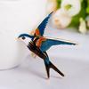 Yousheng Brooch Pin Colorful Enamel Swallow Design Brooch Sweaters Necklace Decorative Sweaters Hats Bags Clothing Brooch