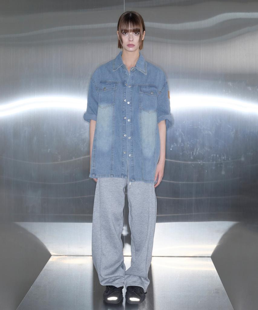 MUCENT Country Roll-Up Denim Short Sleeve Shirt (2 Colors)