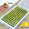 104pcs/box Static Grass Tuft Model Grass Tufts Terrain Model Kit Static Scenery Model Miniature Shrubs Bushes