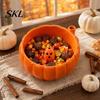 Rotating Vortex Wash Bowl Halloween Swirl Bowl, Ghost Center Berry with 360 Degree Safe PLA Candy Dish Spin Function, Fruit Strainer Basket,