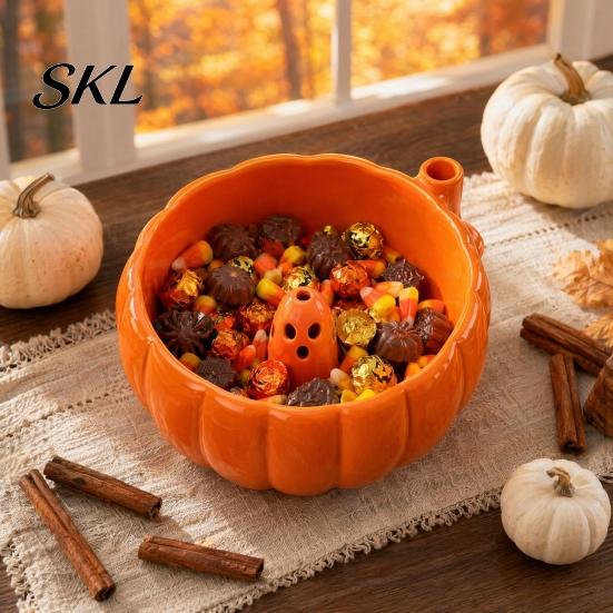 Rotating Vortex Wash Bowl Halloween Swirl Bowl, Ghost Center Berry with 360 Degree Safe PLA Candy Dish Spin Function, Fruit Strainer Basket,