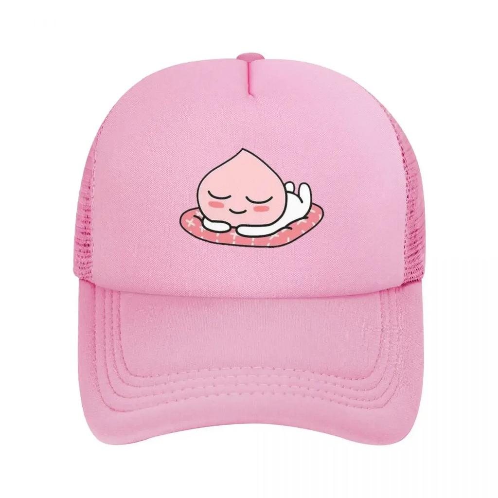 Apeach Is Having A Rest Mesh Baseball Caps Snapback Fashion Baseball Hats Breathable Casual Casquette Outdoor Unisex