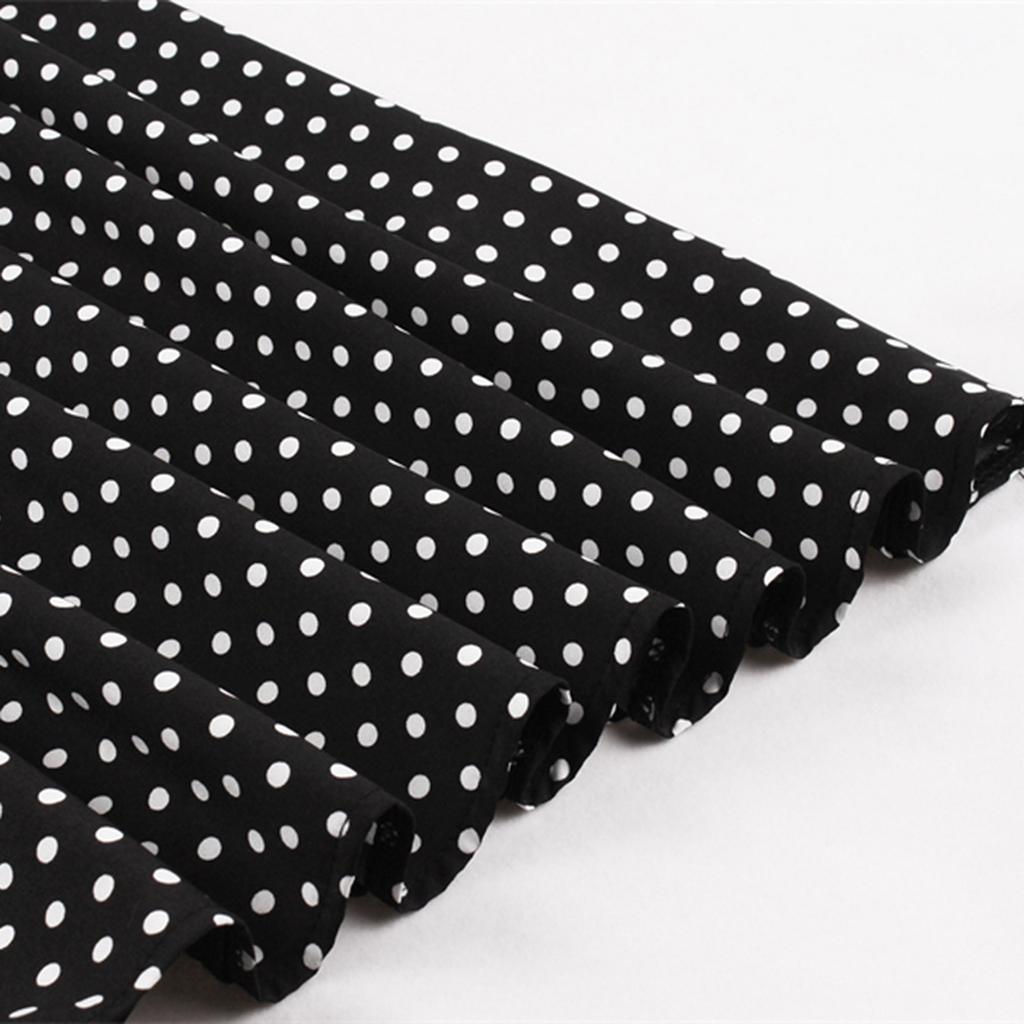 Женское модное повседневное облегающее платье в горошек с круглым вырезом и принтом