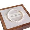 Soft, natural freshwater pearl elastic bracelet, a simple and gentle accessory for everyday wear, perfect for young girls