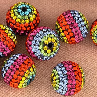 Градиентные полимерные бусины-сахарные кубики, ромбовидные шарики - Квадратные, Алмазные шарики, Аксессуары для DIY-украшений