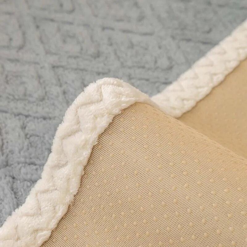 Зимний чехол для дивана с защитой от кошачьих царапин, толстый супермягкий бархатный плюшевый диван-полотенце, секционные L-образные чехлы для диванов для гостиной