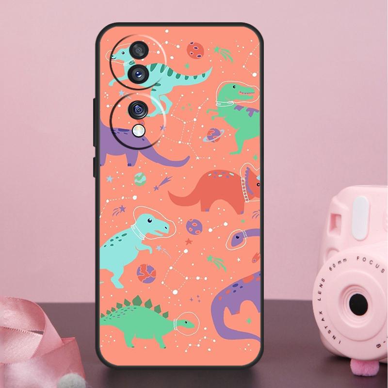 Чехол-коллаж с динозаврами для Honor Magic 7 Pro 5 6 8 Pro X9a X9b X9c X9d X8a X8b X8c 50 70 90 200 400 Lite