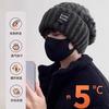 Hat women's autumn and winter wool hat big head circumference thick needle stacking hat hat versatile couple warm thickened knitted hat
