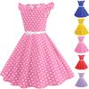 Fashionable Polka Dot Children's Dress Fresh Retro Skirt
