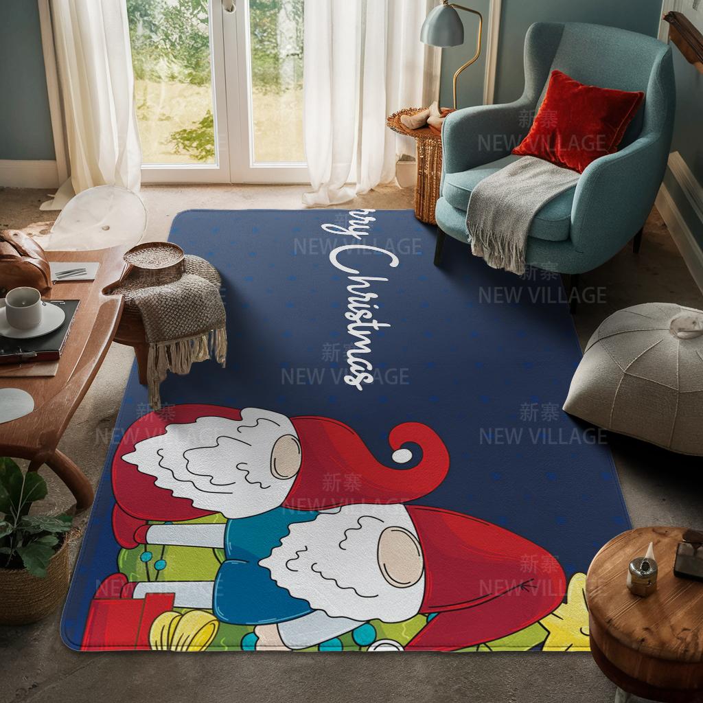 Ковер у входа в дом Домашний коврик у двери Гостиная Ванная Комната Ноги ванная комната Нескользящие коврики с водопоглощением для ванной Счастливого Рождества зима