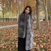 New Winter Retro High-end Atmosphere Imitation Fox Fur Fur Fur Scarf Women's Winter Thick Warm Scarf