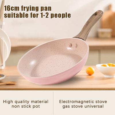 Сковорода с плоским антипригарным дном Мини-сковорода для жареных яиц Пшенично-рисовая каменная кастрюля Индукционная плита Газовая плита Универсальная кастрюля для детского питания