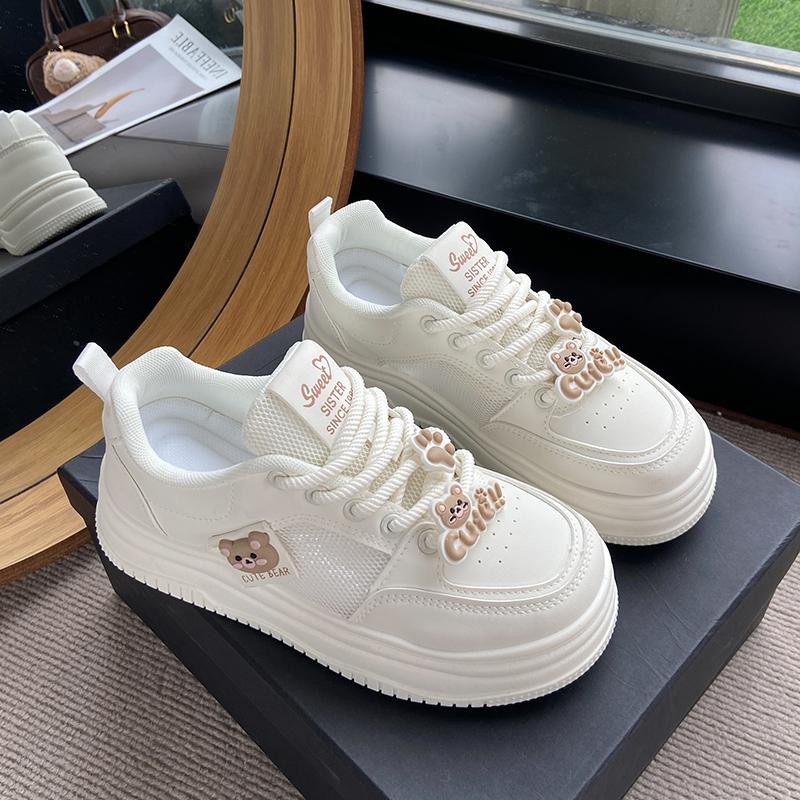 Fashion CRLAYDK Women's Classic Mesh Fashion Sneakers Casual Tennis Breathable Skate Shoes Platform Walking Anti Slip Cute Trainers