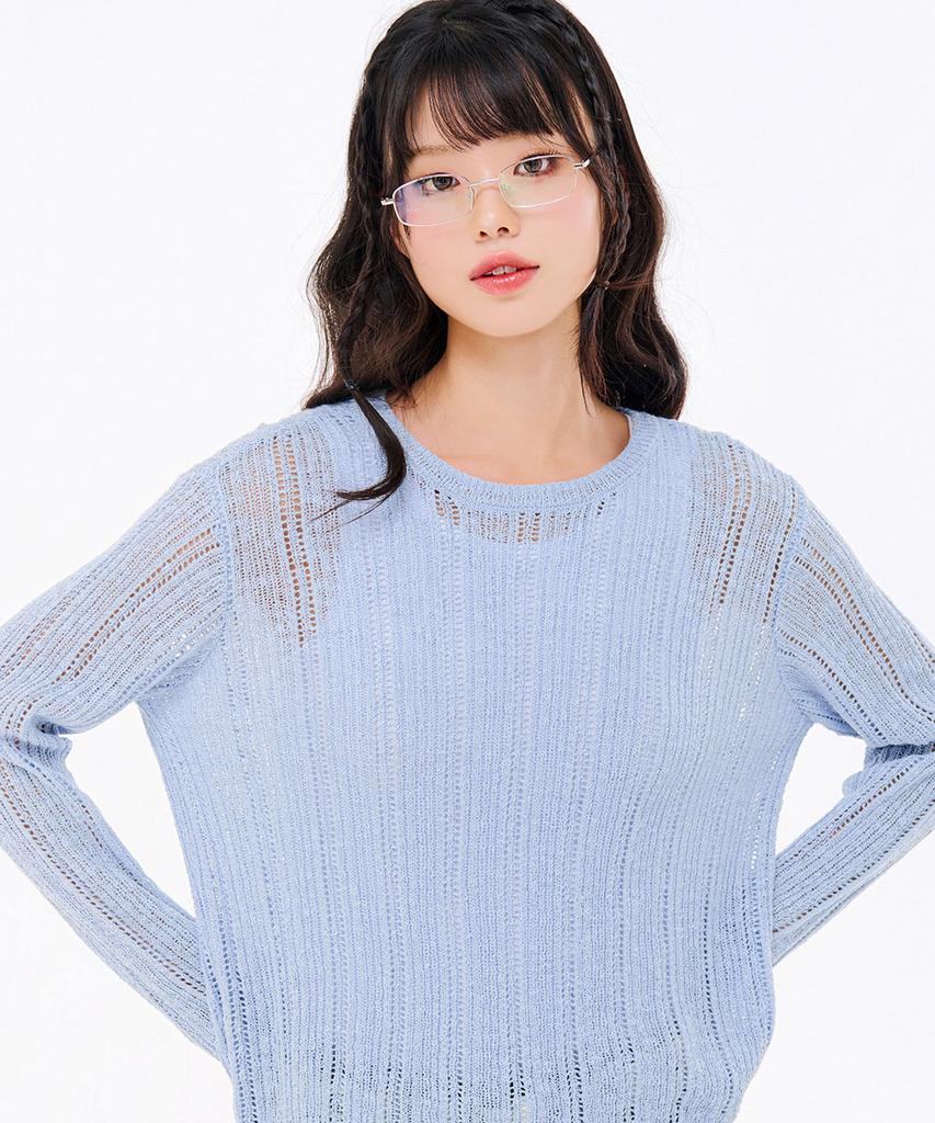 CHASECULT Women'S Net Knit Sweater-Fbrg5671C0D