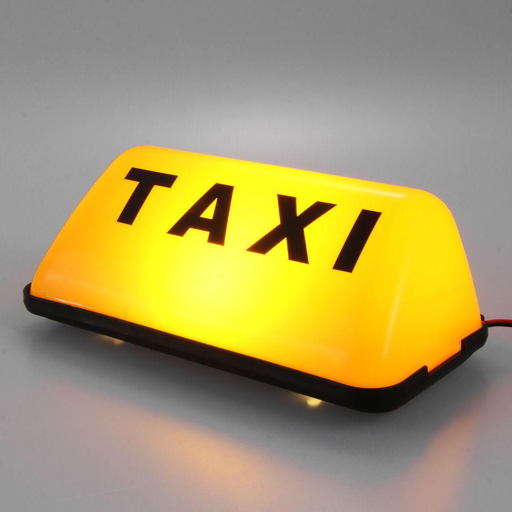 Universal COB Adhesive Car Sign Lamp Taxi Sign Cab Roof Top Topper 12V
