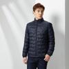 Унисекс Легкий Теплый Жилет с Капюшоном из Утиного Пуха с Воротником-стойкой для Осени и Зимы