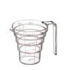 Yamazaki Industries 2699 Microwave Safe Gradual Measuring Cup 200ML Clear