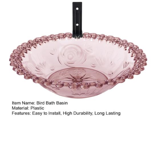 Кормушка для птиц на открытом воздухе. Прочная конструкция. Легко чистить. Простая установка. Съемная чаша для купания колибри.