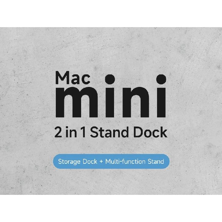 Hagibis Desktop Stand for iPad Pro/Air Mac mini M4/M4 Pro Storage Metal Holder 360° Adjustable Foldable Multifunction Bracket